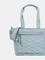 Zoe Medium Tote Bag - New Quilt Pearl Blue