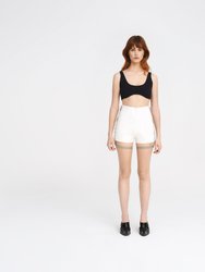Garter Shorts - White