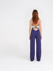 Seamless Pants - Purple Pinstripes