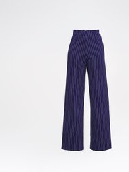 Seamless Pants - Purple Pinstripes