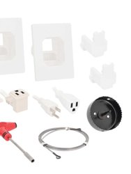 In-Wall Single Outlet Relocation Kit For TV Installation