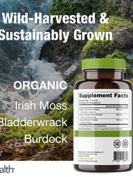 Organic Irish Sea Moss Capsules With Burdock Root & Bladderwrack