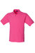 Henbury Mens Classic Plain Polo Shirt With Stand Up Collar (Fuchsia) - Fuchsia