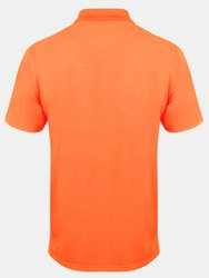 Henbury Mens Coolplus® Pique Polo Shirt (Burnt Orange)