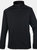 Henbury Mens Quarter Zip Long Sleeve Top (Black) - Black