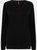 Henbury Womens/Ladies 12 Gauge Fine Knit V-Neck Jumper / Sweatshirt (Black)