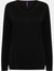 Henbury Womens/Ladies 12 Gauge Fine Knit V-Neck Jumper / Sweatshirt (Black)
