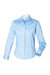 Henbury Womens/Ladies Long Sleeve Oxford Fitted Work Shirt (Light Blue) - Light Blue