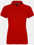 Henbury Womens/Ladies Micro-Fine Short Sleeve Polo Shirt (Burgundy) - Burgundy