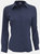 Henbury Womens/Ladies Wicking Anti-bacterial Long Sleeve Work Shirt (Navy) - Navy