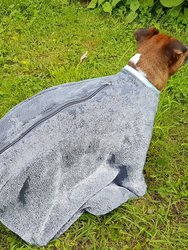 Henry Wag Dog Drying Coat (Gray) (Medium)