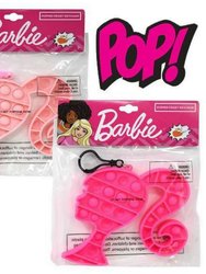 Barbie Pop Fidget Keychain in Bag (2 Pack) - Light Pink/Dark Pink