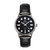 Bradford Leather-Band Watch With Date - Black