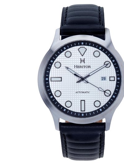 Heritor Watches Bradford Leather-Band Watch With Date product