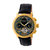 Heritor Automatic Aura Men's Semi-Skeleton Leather-Band Watch - Gold /Black