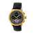 Heritor Automatic Aura Men's Semi-Skeleton Leather-Band Watch - Gold /Black