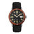 Heritor Automatic Everest Wooden Bezel Leather Band Watch /Date - Silver/Black