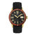Heritor Automatic Everest Wooden Bezel Leather Band Watch /Date - Gold/Black