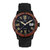 Heritor Automatic Everest Wooden Bezel Leather Band Watch /Date - Black