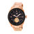 Heritor Automatic Helmsley Semi-Skeleton Bracelet Watch - Rose Gold/Black