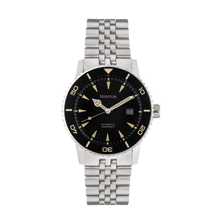 Heritor Automatic Hurst Bracelet Watch - Black