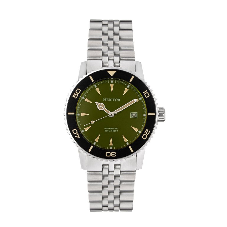 Heritor Automatic Hurst Bracelet Watch - Olive