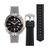 Heritor Automatic Matador Box Set With Interchangable Bands and Date Displa - Black/Orange