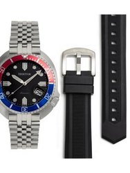 Heritor Automatic Matador Box Set With Interchangable Bands and Date Displa - Red/Blue