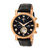 Heritor Automatic Winston Semi-Skeleton Leather-Band Watch - Rose Gold/Black