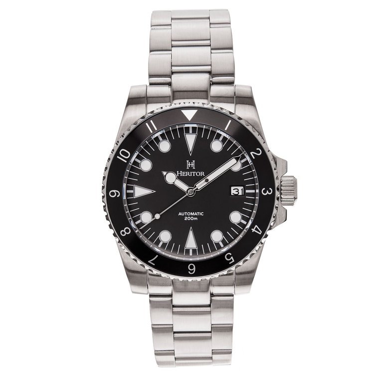 Luciano Bracelet Watch With Date - Black