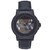 Xander Semi Skeleton Leather Band Watch - Black