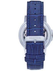 Xander Semi Skeleton Leather Band Watch