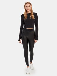 Performance Vegan Leather Leggings