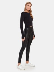 Performance Vegan Leather Leggings