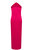 Aubrey Satin Halter Maxi Dress - Fuchsia Pink - Pink 