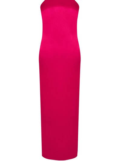 HERVANR Aubrey Satin Halter Maxi Dress - Fuchsia Pink product