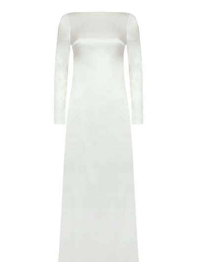 HERVANR Dahlia Backless Bridal Satin Maxi Dress - Off White product
