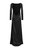 Dahlia Backless Satin Maxi Dress - Black