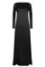 Dahlia Backless Satin Maxi Dress - Black - Black