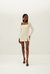 Esma Silk Organza Mini Dress - Ivory - Ivory