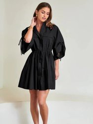 Hannah Mini Dress Black - Black