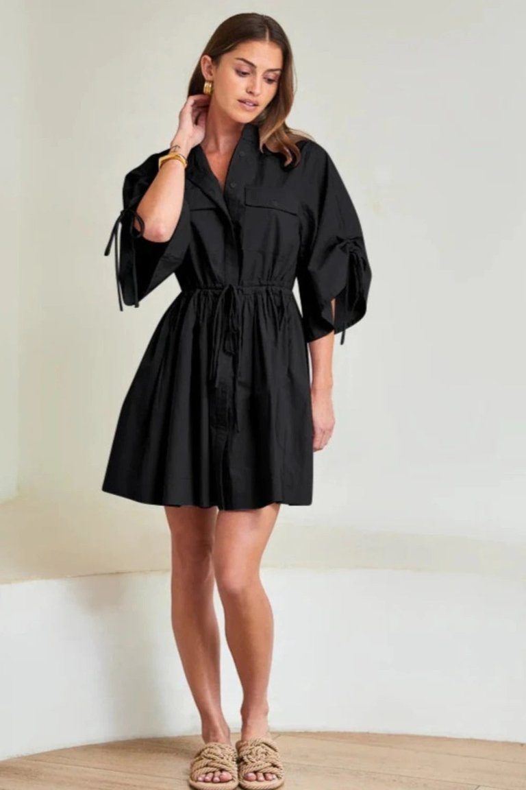 Hannah Mini Dress Black - Black