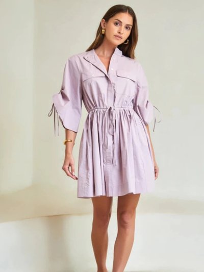 Hevron Hannah Mini Dress - Lilac product