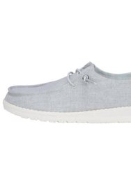 Womens Wendy Chambray Casual Shoe - Medium Width In Light Grey - Light Grey