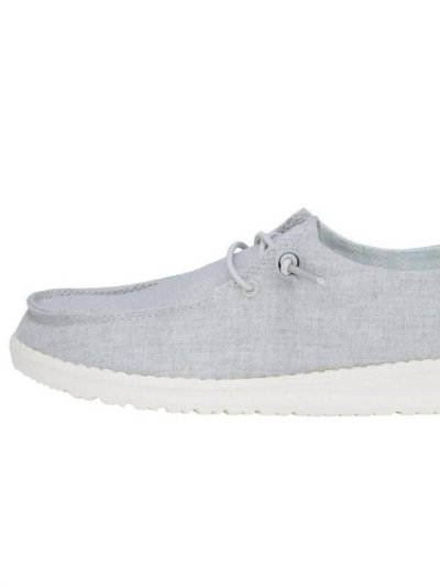 Hey Dude Womens Wendy Chambray Casual Shoe - Medium Width In Light Grey product
