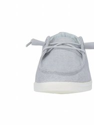 Womens Wendy Chambray Casual Shoe - Medium Width In Light Grey