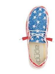 Women's Wendy Comfort Shoe In Star Spangled