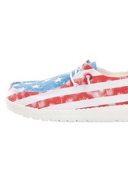Women's Wendy Comfort Shoe In Star Spangled - Star Spangled