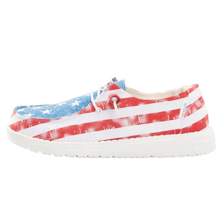 Women's Wendy Comfort Shoe In Star Spangled - Star Spangled