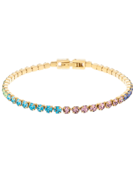 Aurea Aquamarine Tennis Bracelet - Gold